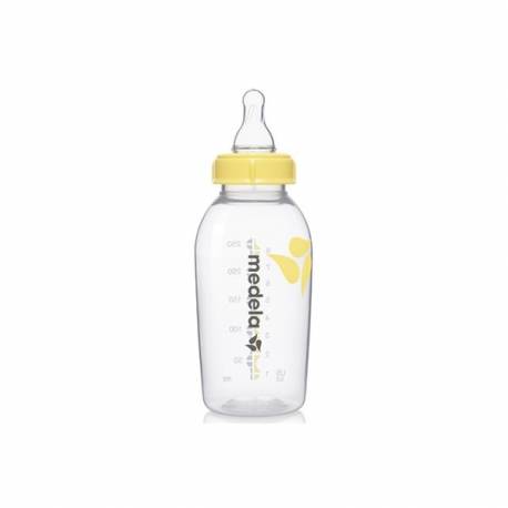Biberón 250ml con tetina de flujo medio de Medela