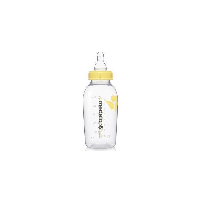Biberón 250ml con tetina de flujo medio de Medela