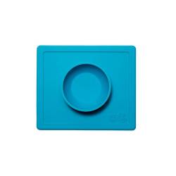 Happy Bowl Silicone Plate Tray Azul