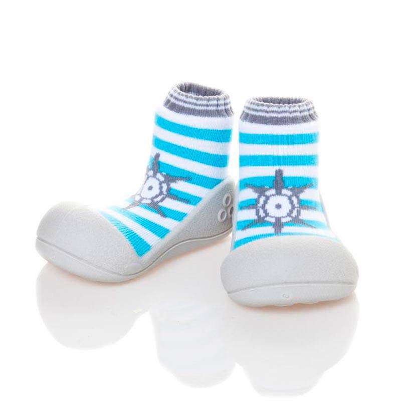 Sky Blue Navy Shoes para bebê por Attipas
