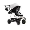 Dueto 3.0 Twin Stroller by Mountain Buggy com 1 berço prateado