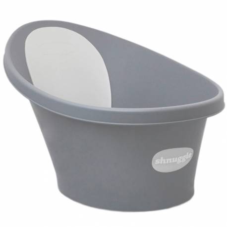 Banheira Shnuggle encosto branco cinza