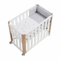 Doco Sleeping Mini Co-sleeper em estrela natural COTINFANT cinzenta