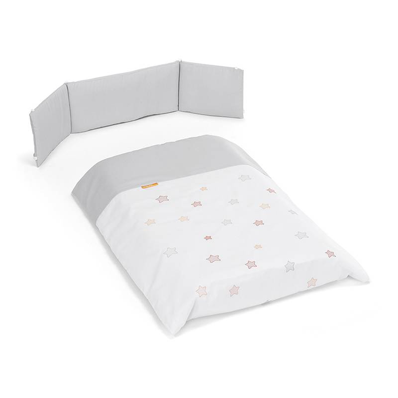 Funda Nórdica y Protector para Doco Sleeping estrella gris