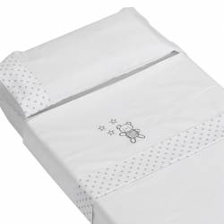 Juego de Sábanas 2 Piezas para Cuna Doco Sleeping de Cotinfant oso gris