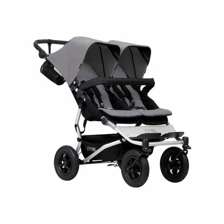 Duet 3.0 Twin Chair em prata Mountain Buggy