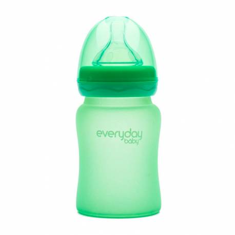 Biberón de Vidrio MilkHero de Everyday Baby verde 150