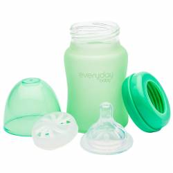 Biberón de Vidrio MilkHero de Everyday Baby verde 150
