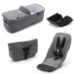 Bugaboo Donkey 3 Pack de Estilo gris melange