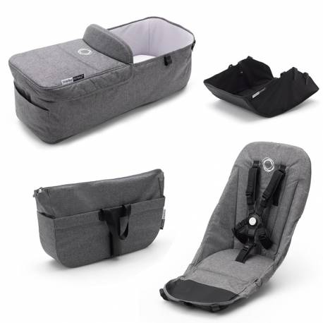 Bugaboo Donkey 3 Pacote Estilo Melange Cinza