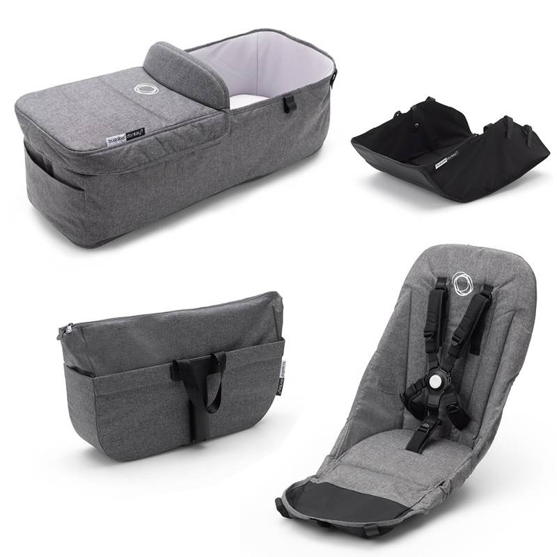 Bugaboo Donkey 3 Pacote Estilo Melange Cinza