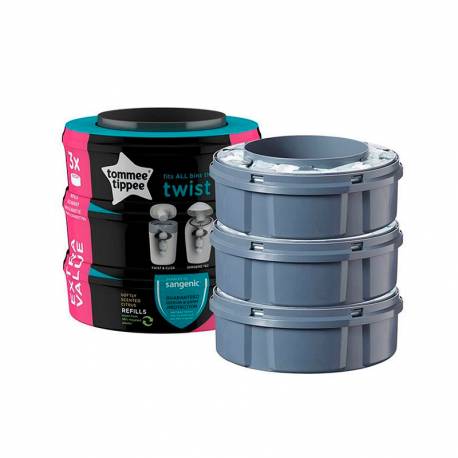 Pacote de 3 refis para recipiente de fraldas Sangenic