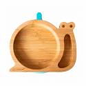 Plato de Bambú Ecológico caracol de Eco Rascals