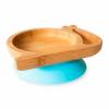 Plato de Bambú Ecológico caracol de Eco Rascals azul