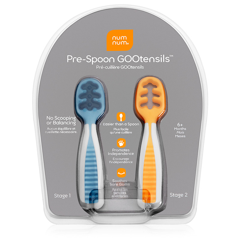 Pack 2 Pre Cucharas NumNum azul y naranja