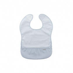 Babero Plastificado Cuadrado Sky Celeste/Lluvia 28X36 Cm