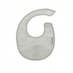 Babero Redondo Con Velcro Sky Gris/Lluvia 16X19 Cm