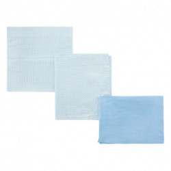 Sabana Cuna 3 Pcs (Cuna 60) 100X165 Cm Be Giraffe Azul