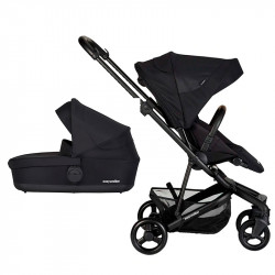 Carrinho de 2 peças EASYWALKER Charley noite preta