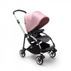 Bugaboo Bee 6 aluminio gris melange rosa pastel