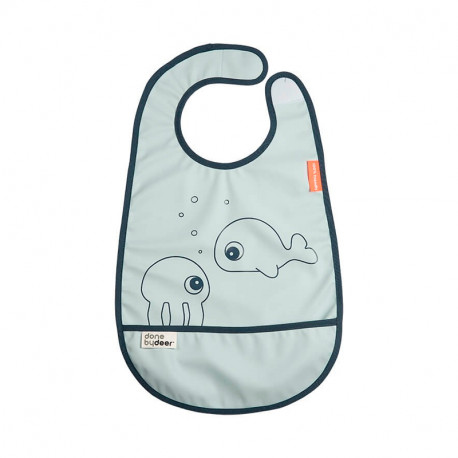 Blue Sea Friends DONE BY DEER Velcro Bib