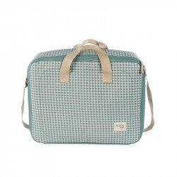 Maleta Maternal Walking Mum I Love Vichy verde