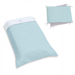 Edredom & Protetor de Berço Set ALONDRA 60 x 120 cm 055 hortelã