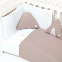 Edredom & Protetor de Berço Set ALONDRA 60 x 120 cm 153 areia