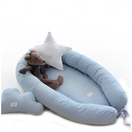 Almofada Ninho Co-Sleeping Uzturre Telmo azul