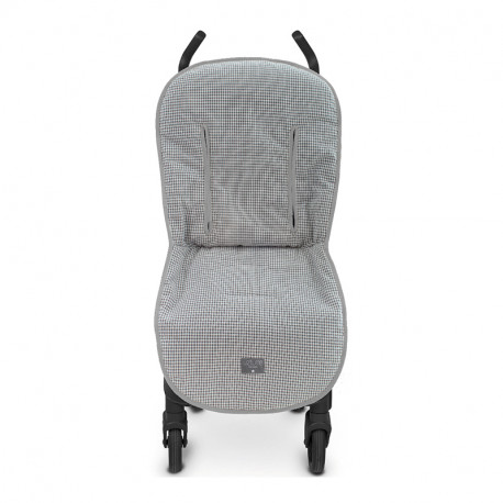Esteira Carrinho de Bebê Buggy Uzturre Vichy cinza