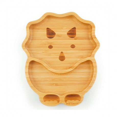 Plato de Bambú Ecológico Eco Rascals Dinosaurio