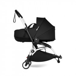 BABYZEN YOYO Connect Bassinet com adaptadores branco preto