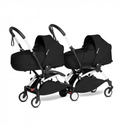 BABYZEN YOYO Cochecito Doble Bassinet blanco black