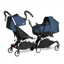 BABYZEN YOYO Cochecito Doble Pack 6+ y Bassinet blanco air france