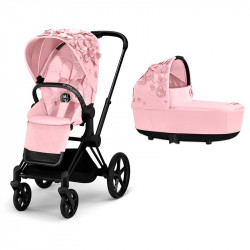 Cochecito de 2 piezas Cybex Priam Edición Especial Simply Flowers pale blush matt black