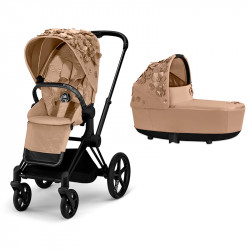 Cochecito de 2 piezas Cybex Priam Edición Especial Simply Flowers nude beige matt black