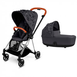Cochecito 2 Piezas Cybex Mios Simply Flowers dream grey chrome marron