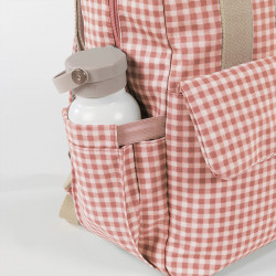 Mochila Maternal Walking Mum I Love Vichy rosa