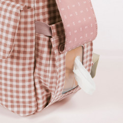 Mochila Maternal Walking Mum I Love Vichy rosa