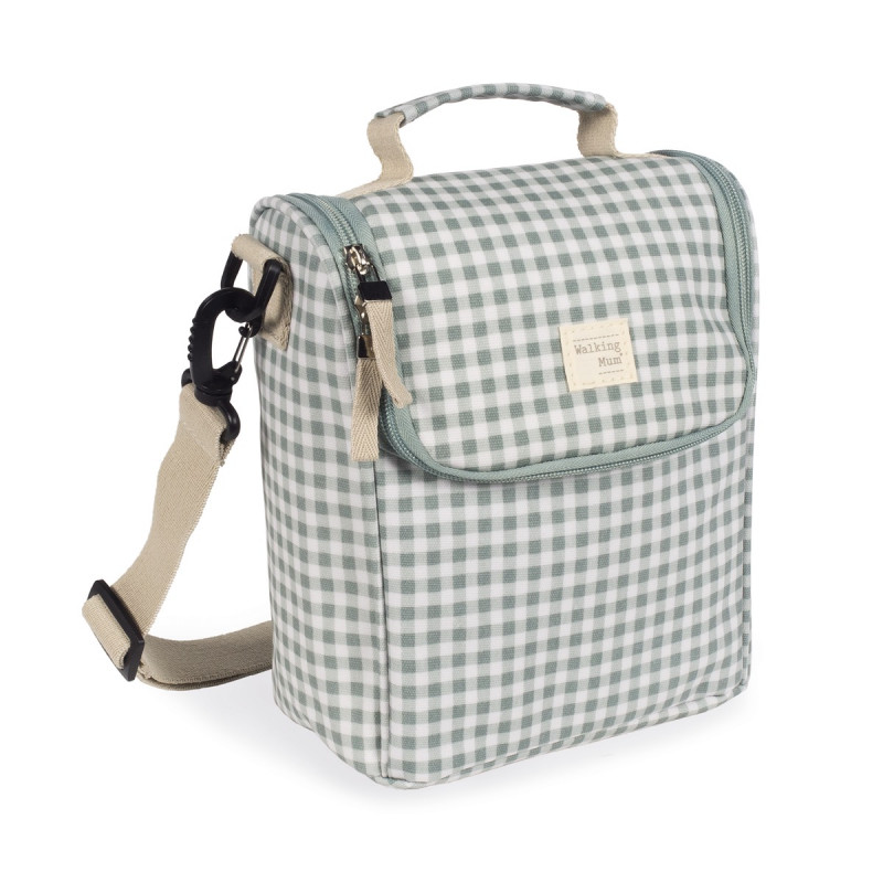Bolsa Térmica Walking Mum I Love Vichy verde