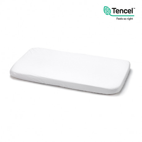 Cambrass Sábana Bajera Tencel Minicuna 50 x 82 x 10 cm blanco