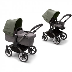 Bugaboo Donkey 5 Mono graphite gris melange forest green