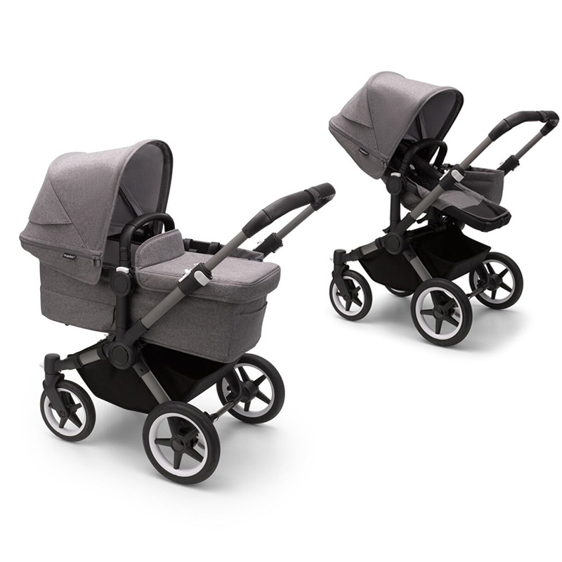 Bugaboo Donkey 5 Mono graphite gris melange forest green