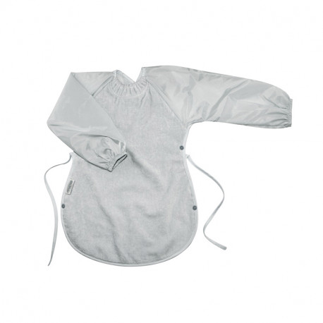 XL Bib de manga comprida em Silly Billyz cinza
