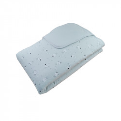 Manta Sonpetit Rabbit Blanco y Gris