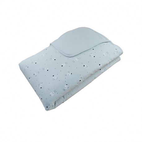 Manta Sonpetit Rabbit Blanco y Gris