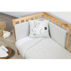Funda Nórdica Sonpetit Rabbit 60/70 cm Gris