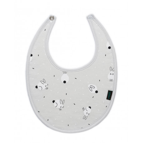 Babero Sonpetit Rabbit Blanco y Gris