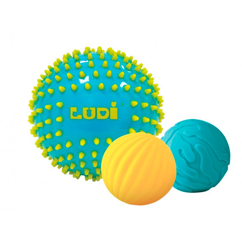 Pack 3 Pelotas Sensoriales Ludi