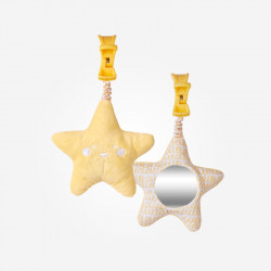 Chocalho com Luz e Melodia Saro Estrela Selvagem Amarela